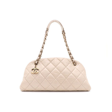 CHANEL CC Mademoiselle Vintage Geldene Kette Bowlingbag und Schultertasche kk71525904 129174063