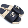 CHANEL CCロゴパールブラックサンダル女性用kk60836187 129179855 [P]