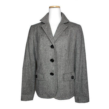 Burberry Melange Grey Wool Jacket 55 129179958