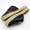 Gucci Black GG Marmont Espadrille Mule Loafer 37.5 129183531 [P]