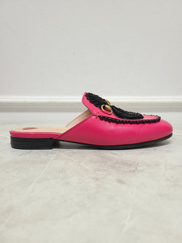 GUCCI Embellish Stickerei Princeton Bloafer 37.5 129185332