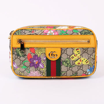 GUCCI GGキャンバス イエローフローラル ベルトバッグ 574796 129252862