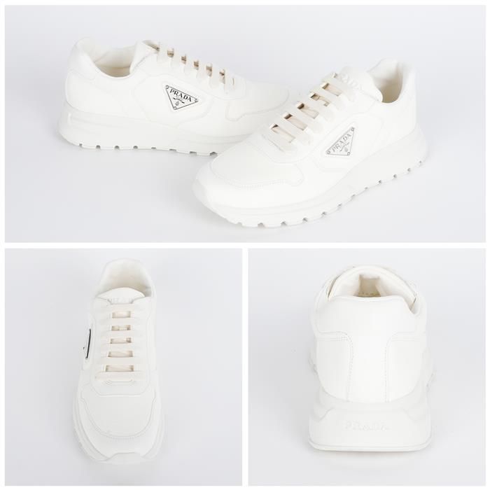 Prada Triangle Logo Dear Leather Sneakers 2EE369 3LQK F0304