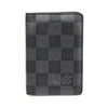 Louis Vuitton N60183 Damier Infini Onyx Silver Pocket Organizer Card Holder 129278294 [P]