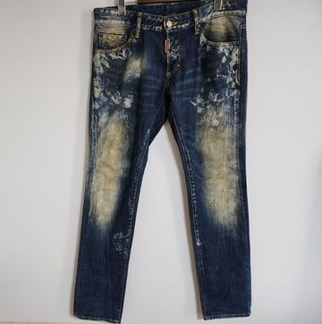 DSQUARED2 Denim Paint Back Logo Patch Herrenhose 46 129283514