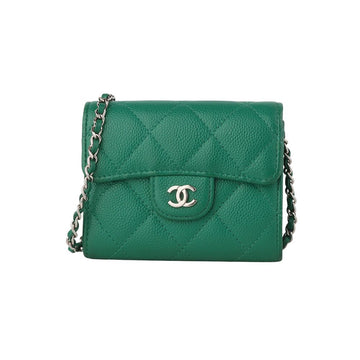CHANEL クラシックキャビアミニWOCチェーンカード財布 34558Y 129375266