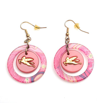 Etro Purple Round Earrings 129648140