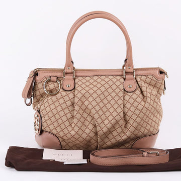 Gucci Fabric Light Beige Suki Medium Shoulder Bag 247902 129677297