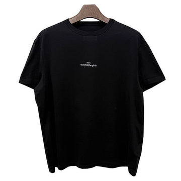 MAISON MARGIELA デファクトリー 25SS メゾンマルジェラ ディストーテッド刺繍ロゴステッチTシャツ ブラック S30GC0701 S22816 900 129677518