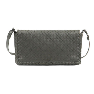 BOTTEGA VENETA カーキグレー インテレッチャート ナパ クラッチ クロスボディバッグ / 428136 129681705