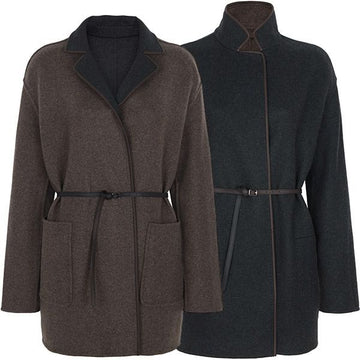 Loro Piana Reversible Belted Cashmere Jacket 129849715