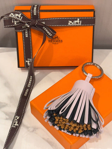 Hermes Carmen Keyring Pink Blue Brown CARMEN 129850603