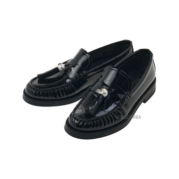 JIMMY CHOO ADDIE PEARL PAT BLACK SS25 Damen Loafer 129860555
