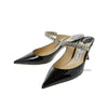 Jimmy Choo BING 65 PAT BLACK SS25 Women's Crystal Strap Mule 129860566 [P]