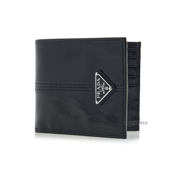 Prada Men's Triangle Logo Plaque Wallet 129861553