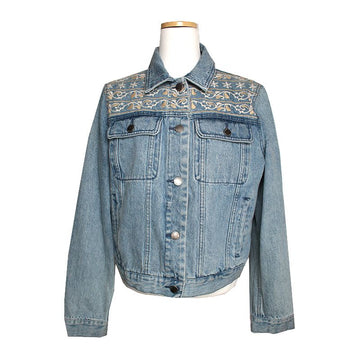 REBECCA MINKOFF レベカ・ミンコフ 刺繍 デニムジャケット 55 129875595