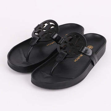 TORY BURCH ブラックミラークラウド女性スリッパ 220 129925205