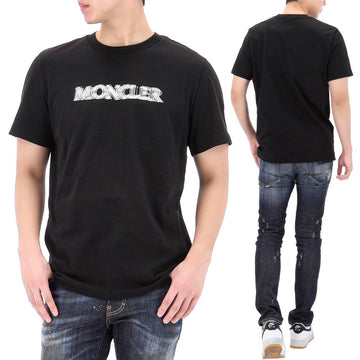 MONCLER ラッキーチャンス ブラーロゴプリント 半袖Tシャツ 129927131