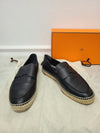HERMES ブラック トリップ エスパドリーユ スニーカー 130131575 [P]
