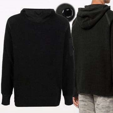 CP Company Fleece Funnel Neck Hoodie 11CMSS083A 005863G 999 159479015 [P]