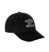 Celine Baseball Cap Corduroy Black AA03G0176 38NO 130157248 [P]