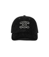 Celine Baseball Cap Corduroy Black AA03G0176 38NO 130157248 [P]