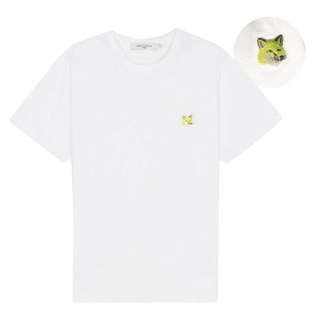 MAISON KITSUNE モノクローム フォックス パッチ 半袖Tシャツ IU00149KJ0008 P100 159665569 [P]