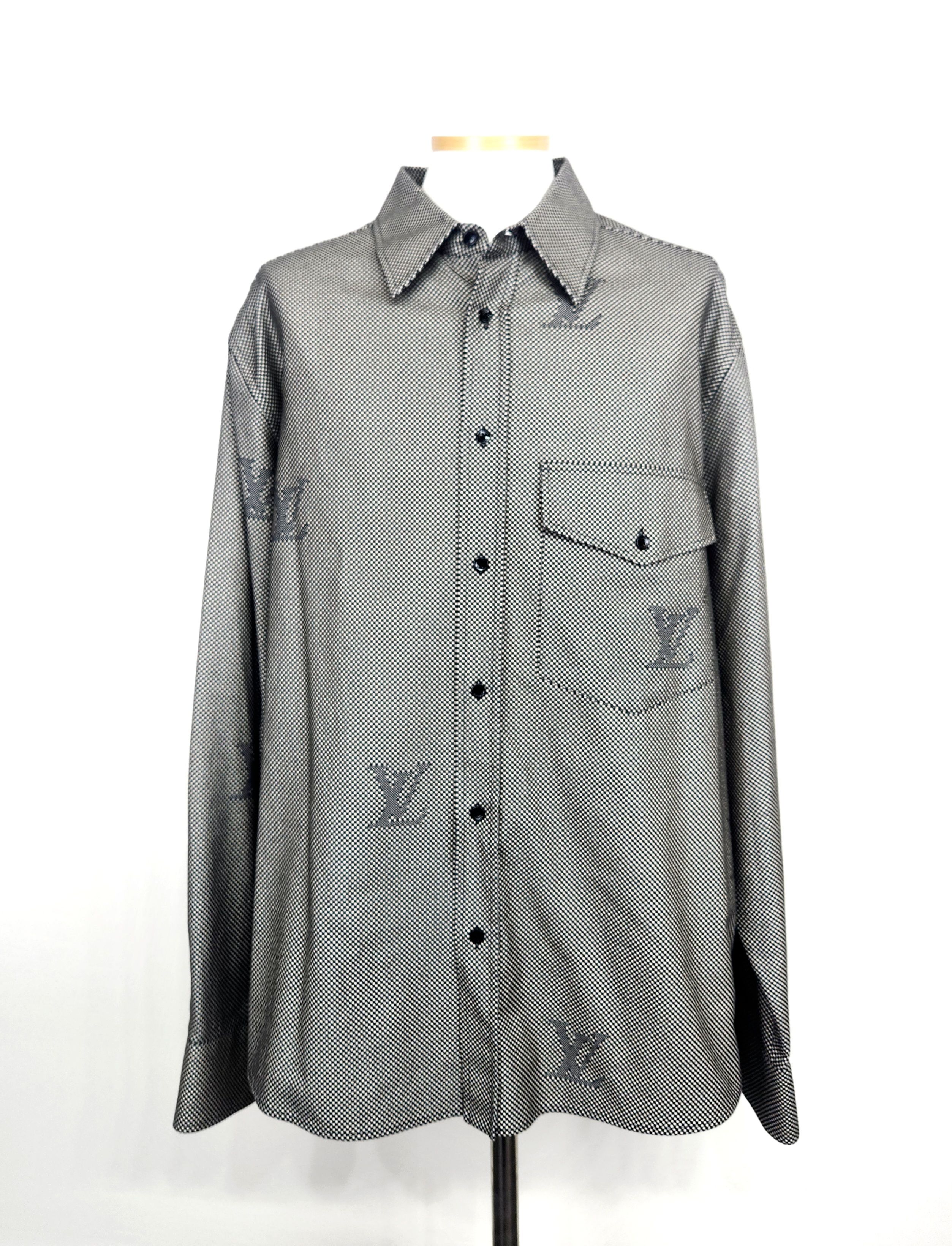 ルイヴィトン　nigo フランネルシャツ1A7XVP Louis Vuitton Nigo Damier Flannel Shirt 1A7XVP 130262966 – trenbe