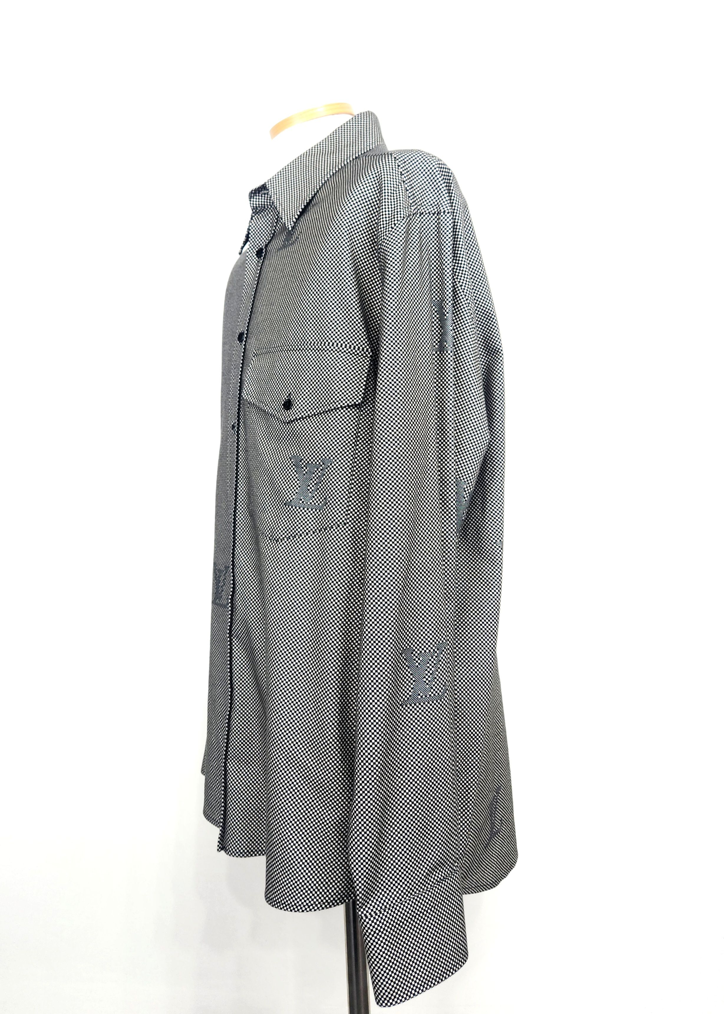 ルイヴィトン　nigo フランネルシャツ1A7XVP Louis Vuitton Nigo Damier Flannel Shirt 1A7XVP 130262966 – trenbe