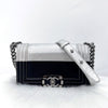 CHANEL Metallic Small Chain Boy Bag Crossbody 130289921 [P]
