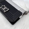 CHANEL Metallic Small Chain Boy Bag Crossbody 130289921 [P]