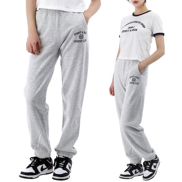 SPORTY & RICH 25SS Varsity Crest Sweatpants PA036516218GY03 130329940