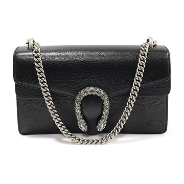 GUCCI Schwarze Leder Kristall Dionysos Kleine Ketten Schultertasche 400249 130331242