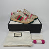 Gucci Screen Distressed Detail Leather Sneakers 225 130342348 [P]