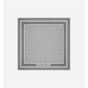 Dior Oblique Square Scarf Gray 15DOB070I600_C810 130428736 [P]