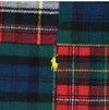 Polo Ralph Lauren Pony Patchwork Plaid Check Fringe Scarf PC1363-600 144698617 [P]