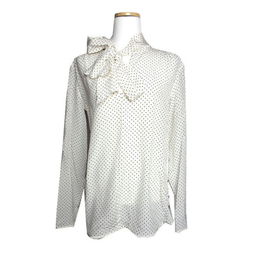 MAXMARA ボウタイドットブラウス 55 66 130586237