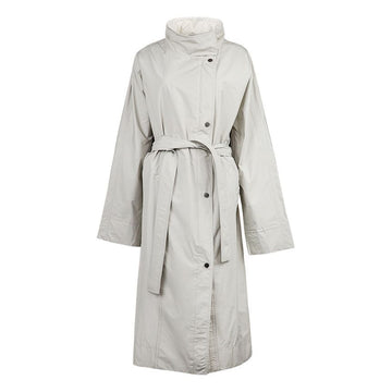 Brunello Cucinelli Women's Taffeta High Neck Monili Long Trench Coat MB5749651 CZ978 130618006