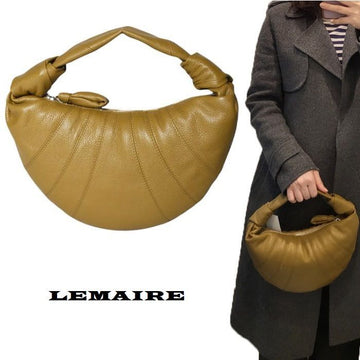 LEMAIRE ミニフォーチュンクルワッサンショルダーバッグブロンズカーキ BG0125 LL0018 GR676 130621313