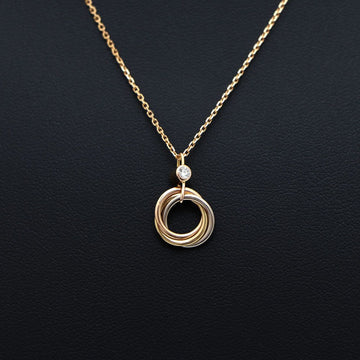 CARTIER Trinity 3-farbig 1P Diamant Halskette B7223500 130702030