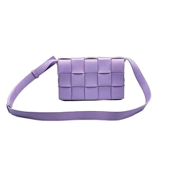 Bottega Veneta 578004 Purple Intrecciato Woven Cassette Crossbody Bag 130715863