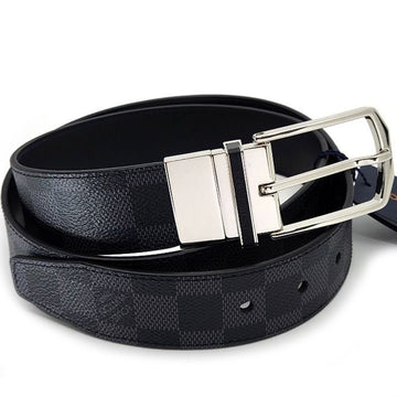 LOUIS VUITTON ダミエ グラフィット リバーシブル ベルト 95 ブラック 130722647