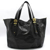 MULBERRY HH7629 Schwarze Leder Gold Big Shopper Schultertasche 130742477 [P]