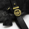 MULBERRY HH7629 Schwarze Leder Gold Big Shopper Schultertasche 130742477 [P]