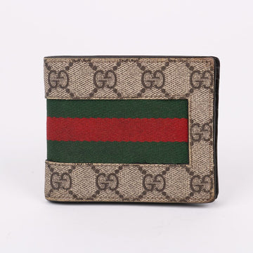 GUCCI GGシュプリーム 三線 男性 財布 408827 130756624