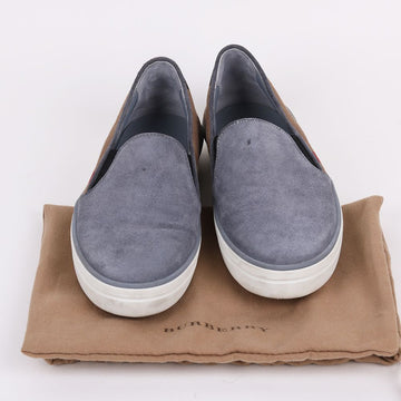 Burberry Blue Grey 36.5 Slip-on Sneakers 130757791