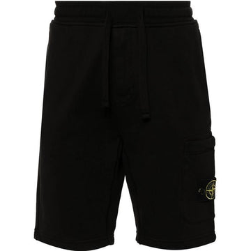 Stone Island Black Compass Badge Track Shorts 130822616