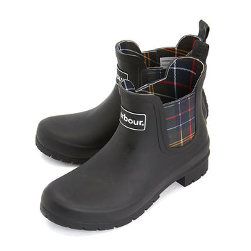 BARBOUR ウェリントン レディース チェルシー レインブーツ LRF0088BK11 130845346