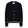 THOM BROWNE コットンストライプVネックカーディガン 130853593 [P]