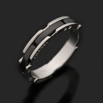 CHANEL J3092 18K Weißgold Schwarzes Keramisches Ultra Ring 59 130946668